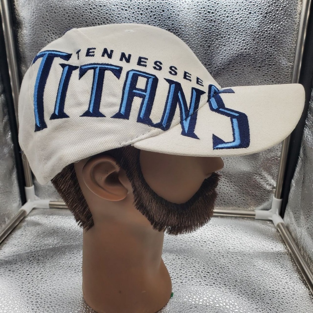 Vintage Tennessee Titans Drew Pearson Hat Mens OSFA Blue White Two Tone StrapNFL